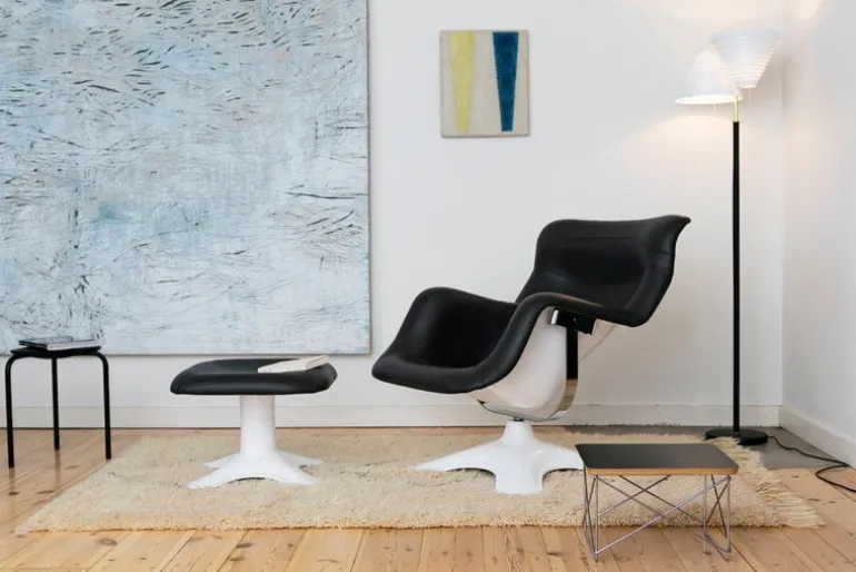 Artek Aalto golvlampa A810, mässing