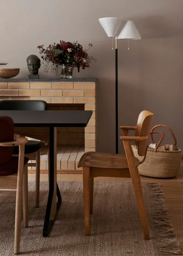 Artek Aalto golvlampa A810, mässing