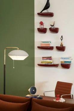 Artek Aalto golvlampa A811, polerad mässing