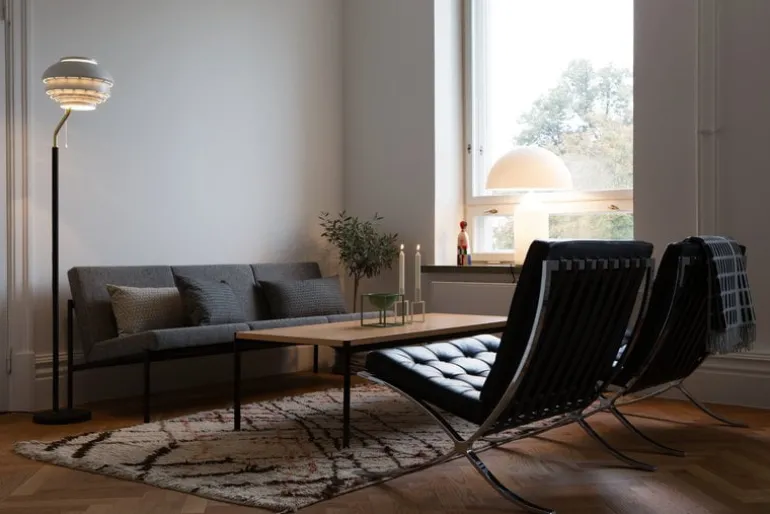 Artek Aalto golvlampa A808, vit