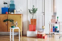 Artek Aalto pall 60, vitlackad