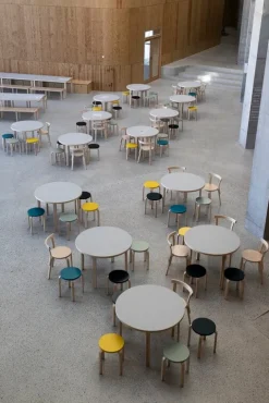 Artek Aalto pall E60, röd - björk