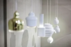 Artek Aalto pendellampa A110 ”Hand Grenade”, vit