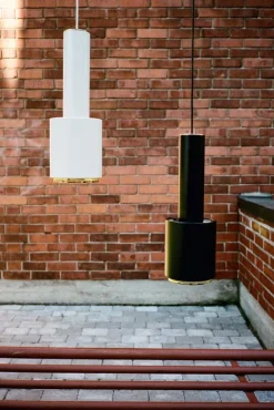 Artek Aalto pendellampa A110 ”Hand Grenade”, vit