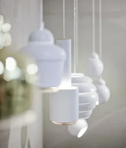 Artek Aalto pendellampa A338 ”Bilberry”, vit
