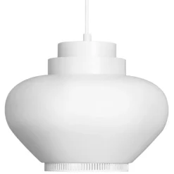 Artek Aalto pendellampa A333 "Turnip", vit