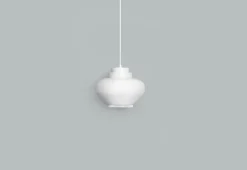 Artek Aalto pendellampa A333 "Turnip", vit