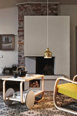 Artek Aalto serveringsvagn 901, vit - björk