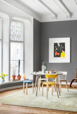 Artek Aalto stol 69, gul