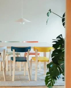 Artek Aalto stol 69, gul