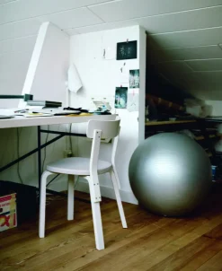 Artek Aalto stol 69, helvit