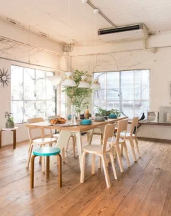 Artek Aalto stol 66, vit laminat