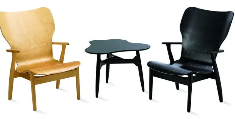 Artek Domus fåtölj, stained honey