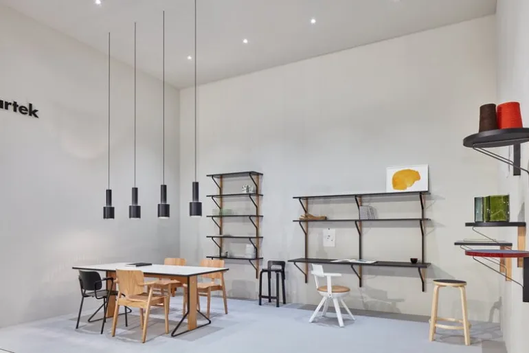 Artek Kaari bord REB 001, vitt laminat - ek