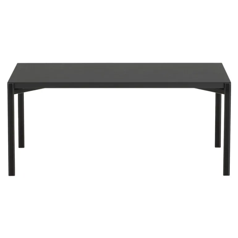 Artek Kiki lågt bord, 100 x 60 cm, svart - svart linoleum