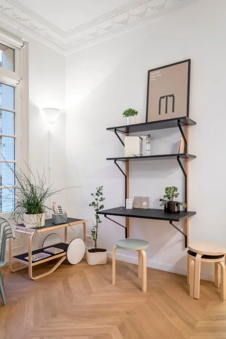 Artek Riihitie blomkruka B, liten, vitglansig