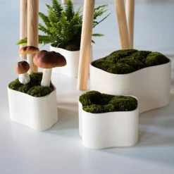 Artek Riihitie blomkruka A, liten, vitglansig