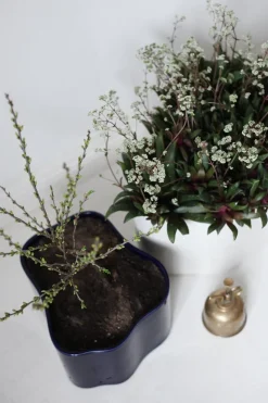 Artek Riihitie blomkruka B, medium, blåglansig