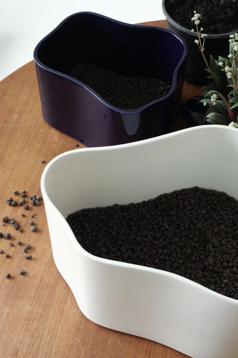 Artek Riihitie blomkruka A, stor, vitglansig