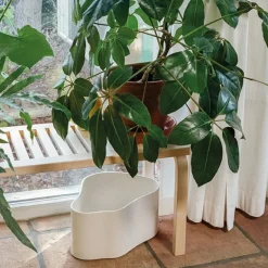 Artek Riihitie blomkruka A, stor, vitglansig