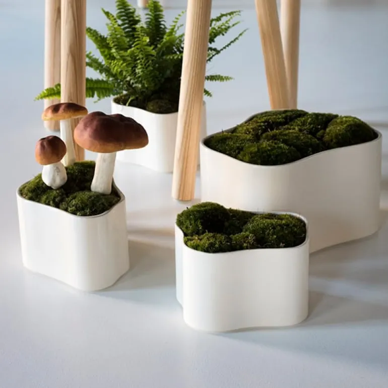 Artek Riihitie blomkruka A, stor, blåglansig