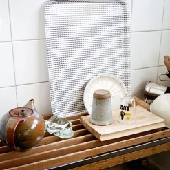 Artek Rivi bricka, 27 x 20 cm, senap - vit