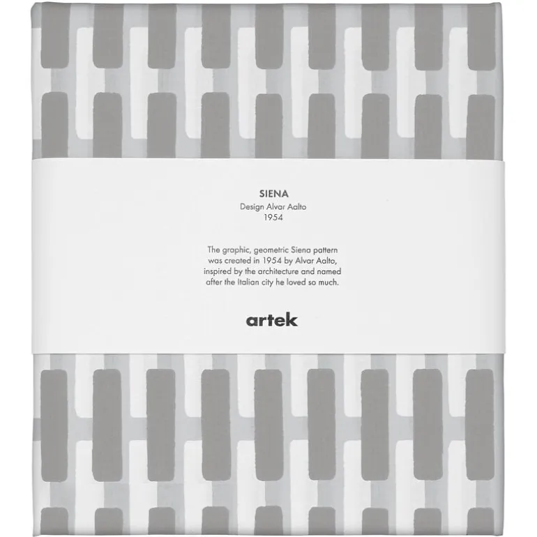 Artek Siena akrylbehandlat tyg, 145 x 300 cm, grå - ljusgrå