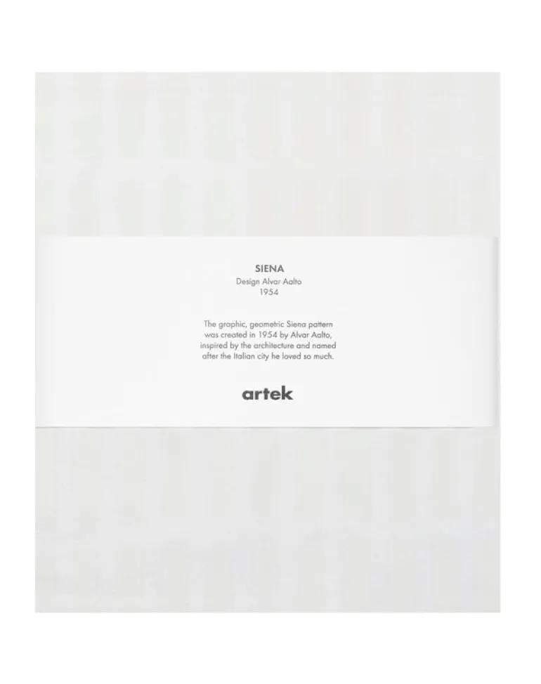 Artek Siena bomullstyg, 150 x 300 cm, vit