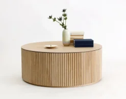 Asplund Grand Palais soffbord, vitbetsad ek