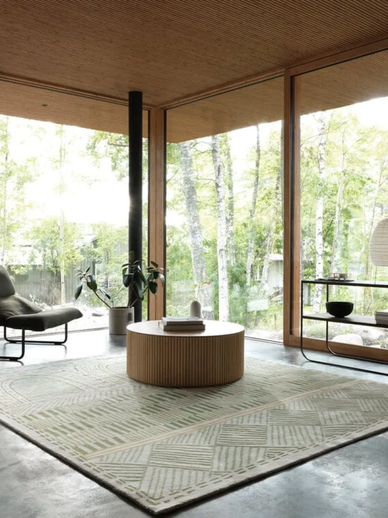 Asplund Grand Palais soffbord, vitbetsad ek