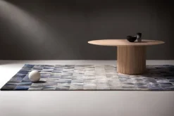 Asplund Palais Ovale soffbord, vitbetsad ek