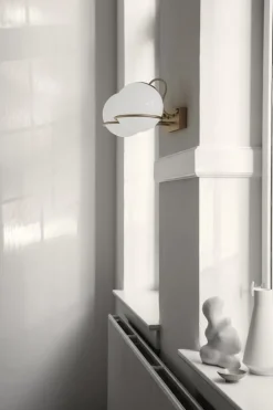 Astep Model 237/2 vägglampa, 14 cm, champagne