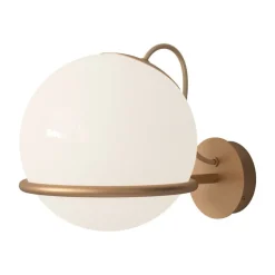 Astep Model 238/1 vägglampa, 20 cm, champagne