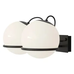 Astep Model 238/2 vägglampa, 20 cm, svart