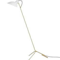 Astep VV Cinquanta golvlampa, mässing - vit