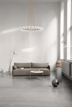 Astep VV Cinquanta golvlampa, mässing - vit