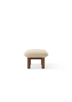 Audo Copenhagen Brasilia fotpall, valnöt - Bouclé 02