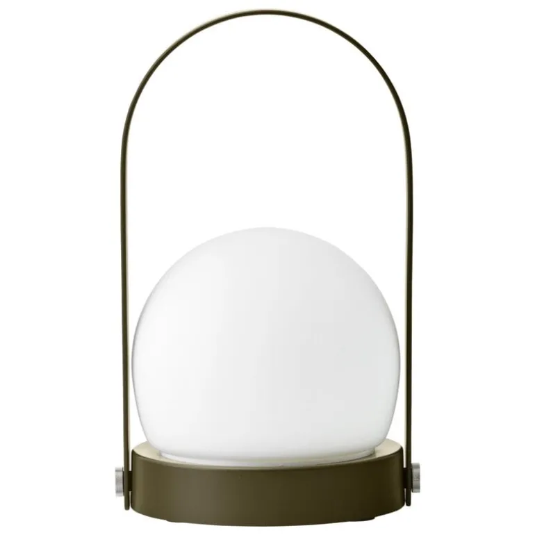 Audo Copenhagen Carrie bärbar bordlampa, utomhus, oliv