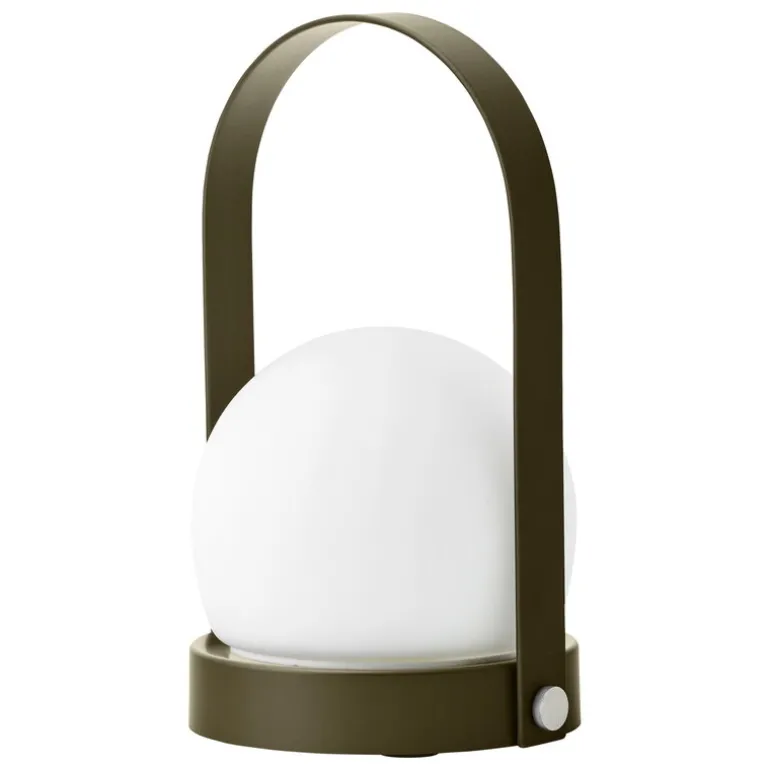 Audo Copenhagen Carrie bärbar bordlampa, utomhus, oliv