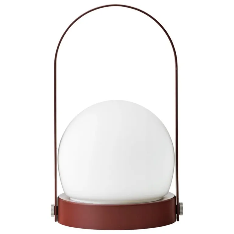 Audo Copenhagen Carrie bärbar bordlampa, utomhus, bränd röd