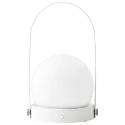 Audo Copenhagen Carrie bärbar bordlampa, utomhus, vit