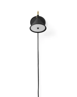 Audo Copenhagen Cast Sconce vägglampa med diffusor, dimbar, svart - mässing