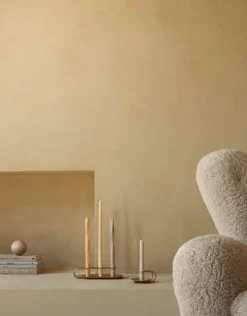 Audo Copenhagen Clip ljusstake, mässing