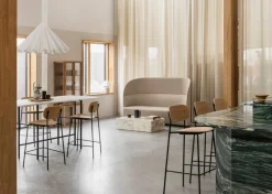 Audo Copenhagen Co barstol 75,5 cm, svart stål - ek