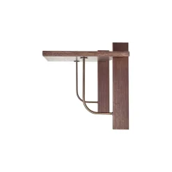 Audo Copenhagen Corbel hylla, stor, mörkbetsad ek