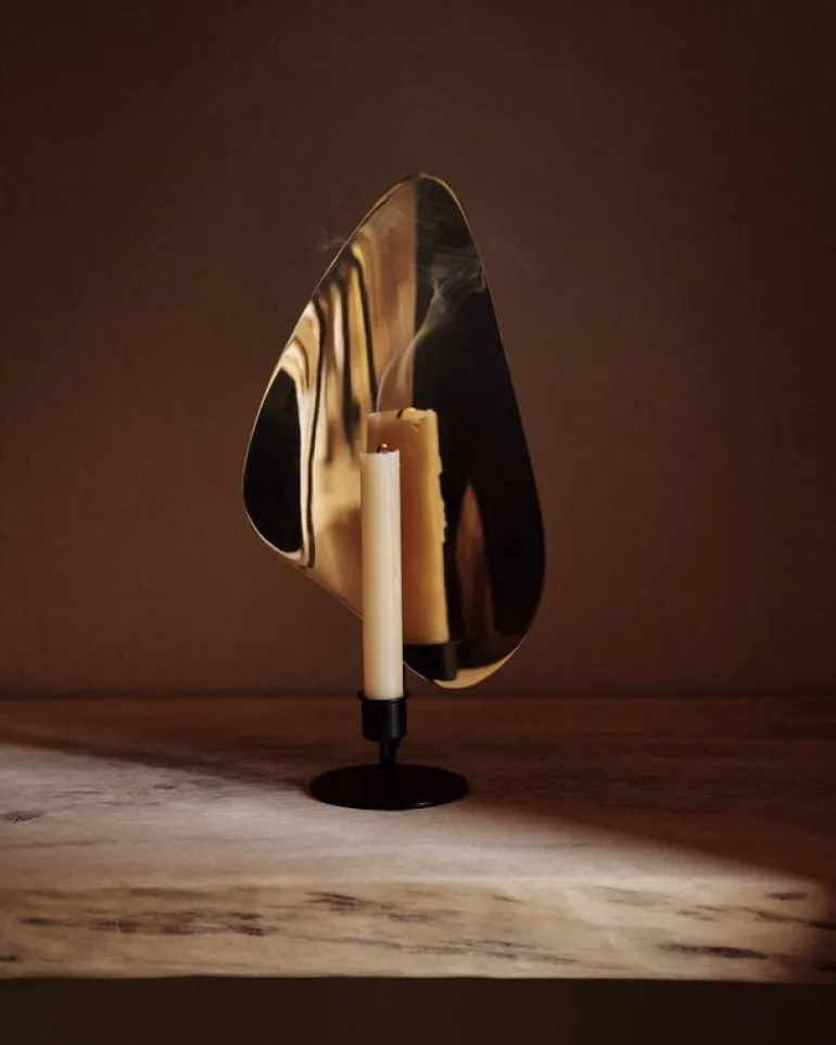 Audo Copenhagen Flambeau ljusstake, 34 cm, svart - mässing