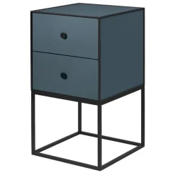 Audo Copenhagen Frame 35 sidobord med 2 lådor, fjord