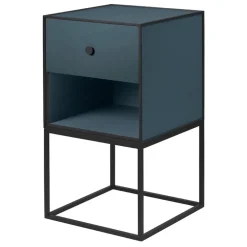 Audo Copenhagen Frame 35 sidobord med 1 låda, fjord