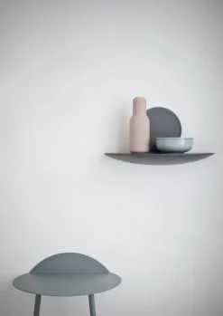 Audo Copenhagen Gridy Fungi hylla, medium, svart