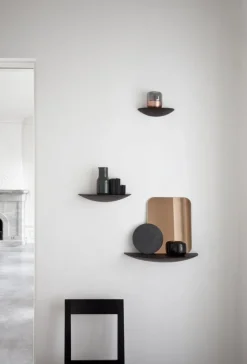 Audo Copenhagen Gridy Fungi hylla, medium, svart